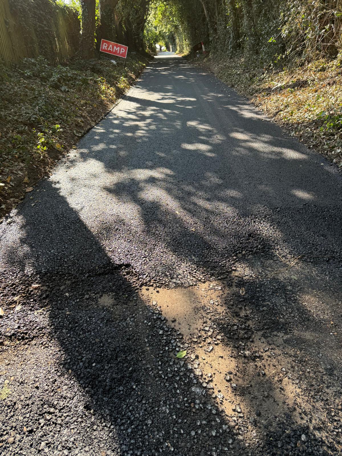 New tarmac Church Lane 2